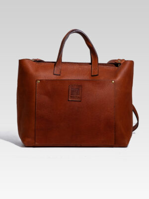 Bolso Tote de Piel Pasión Café - Hecho en León
