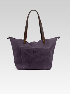 Bolsa Tote de Piel Beauty Uva - Marroquinería Fina