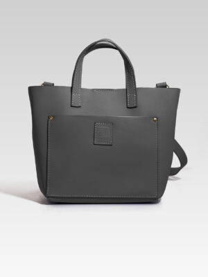 Bolso de Mano Divina Gris - Elegancia Artesanal