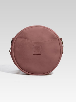 Bolso Circular Luna Maquillaje - Piel Genuina