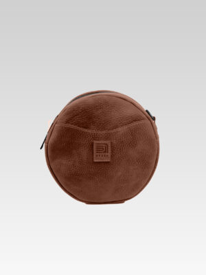 Bolsa redonda de color café