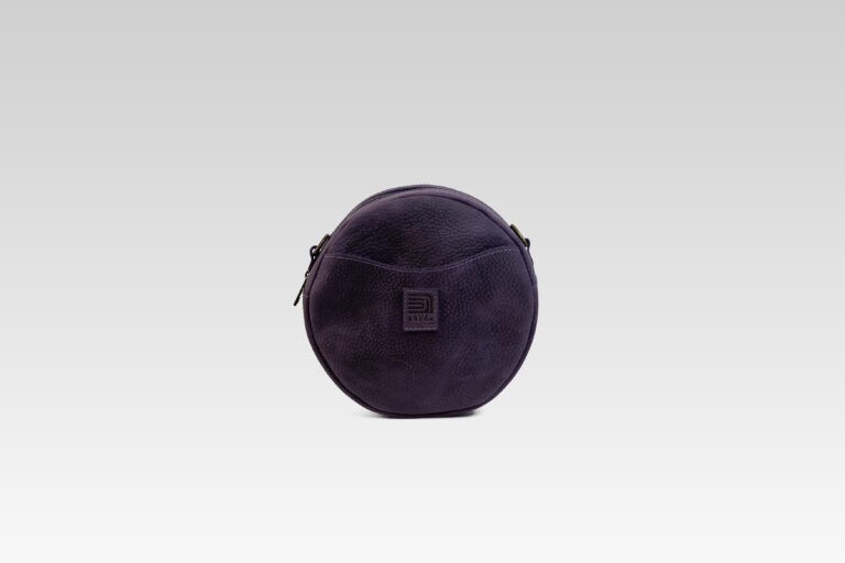 Bolsa redonda de color morado